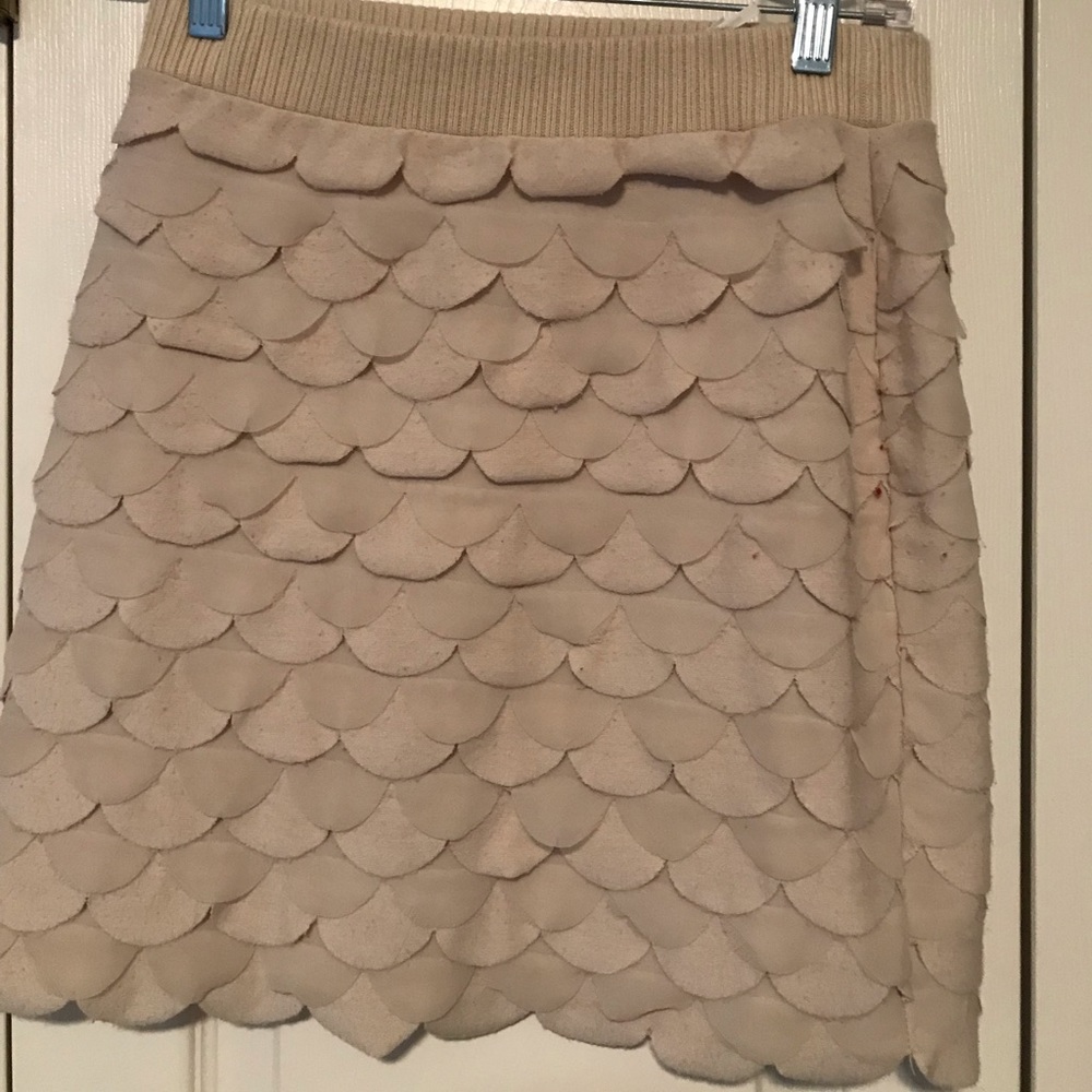 Nude peacock feather Kimchi Blue skirt